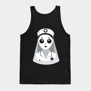 Mysterious Spooky Ghost Nurse Tank Top